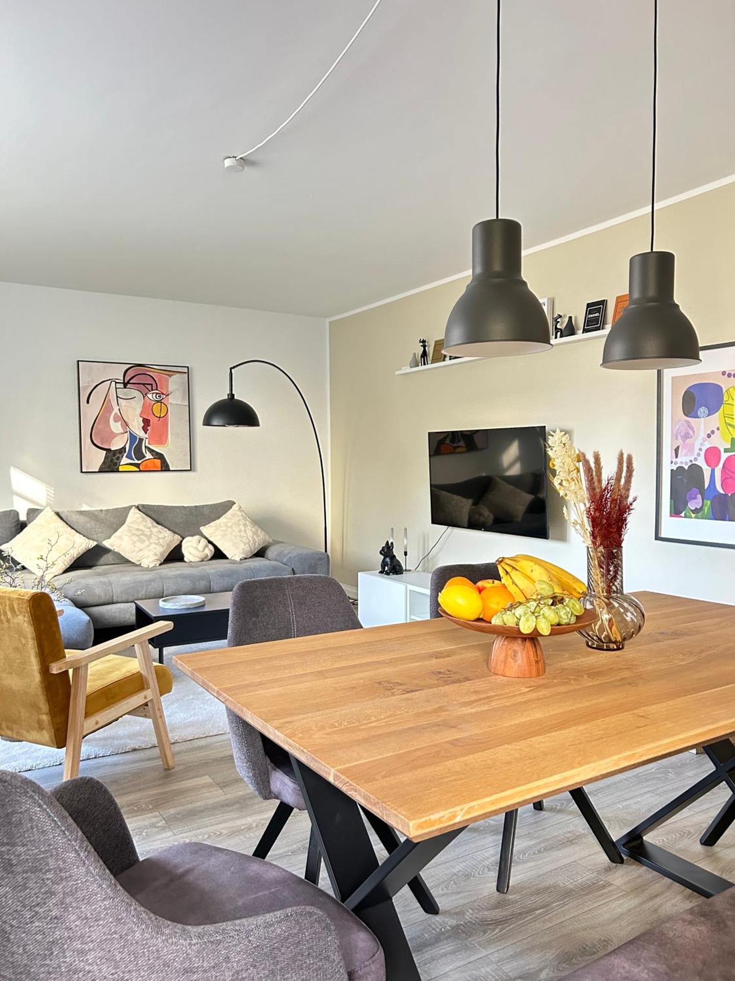 Modernes Designer-Apartment Fuer 7 Gaeste - 80Qm In Zentraler Lage, Self-Check-In Karlsruhe Exterior photo